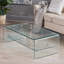 Table basse en verre avec tablette Ramona