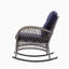 Chaise berçante en acier