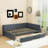 Modern Full Size Upholstered Daybed with Storage Drawers-2143799884