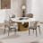 Modern 4-Leg Upholstered Gray Chair(Set of 2)