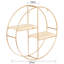 2 Piece Circle Metal Accent Shelf