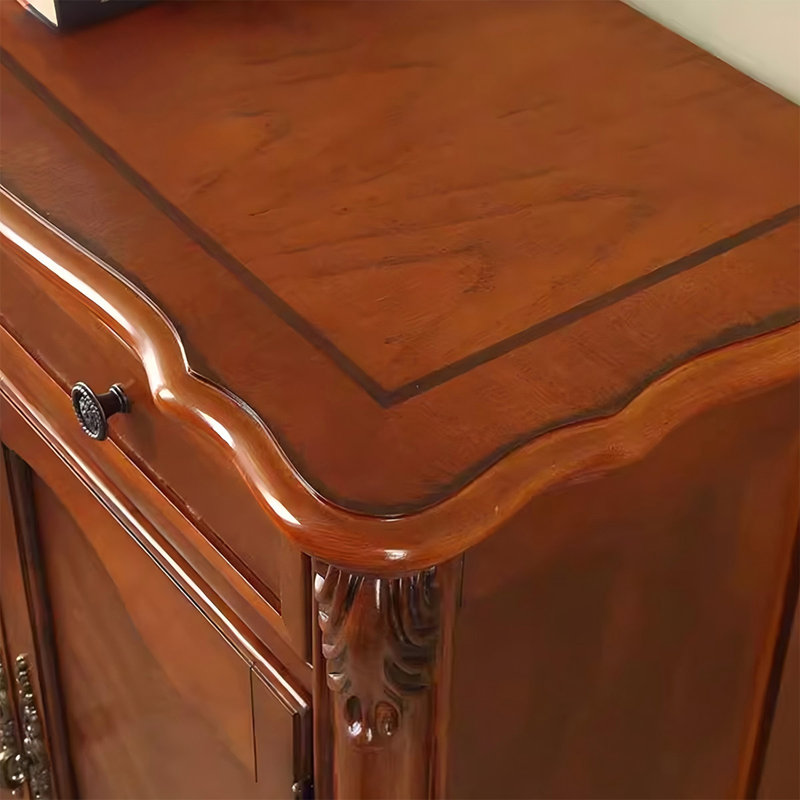 Modern Brown Solid Wood Shoe Storage