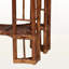 Console à structure géométrique en rotin Hachiro, H 35,08 po x l 54,88 po x P 14,76 po