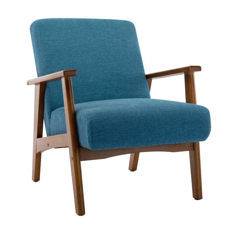 64 Cm Wide Armchair, Blue