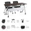 Table de formation Bush Business Furniture Envision 60W avec œillets électriques et 2 chaises avec accoudoirs-105356742-105356743