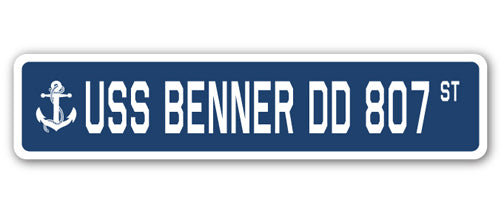 Plaque de rue Benner Dd 807 en plastique robuste 4 po x 18 po
