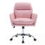 Chaise de bureau réglable en cuir avec base en métal-2052636781