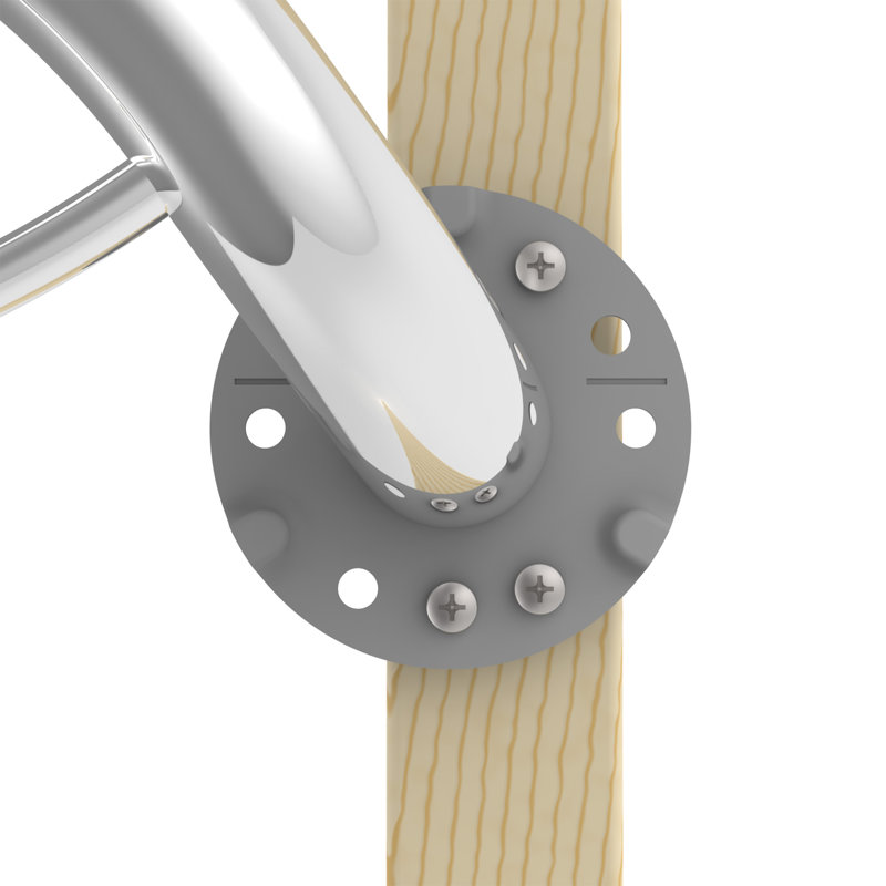 PLUS Towel & Robe Hook 14.5", Decorative Grab Bar (500 lb. Capacity), Brushed Stainless