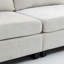 Canapé à trois places confortable et pratique en chenille avec poche latérale et coussins ultra-doux pour une détente ultime et un confort à la maison-203646487