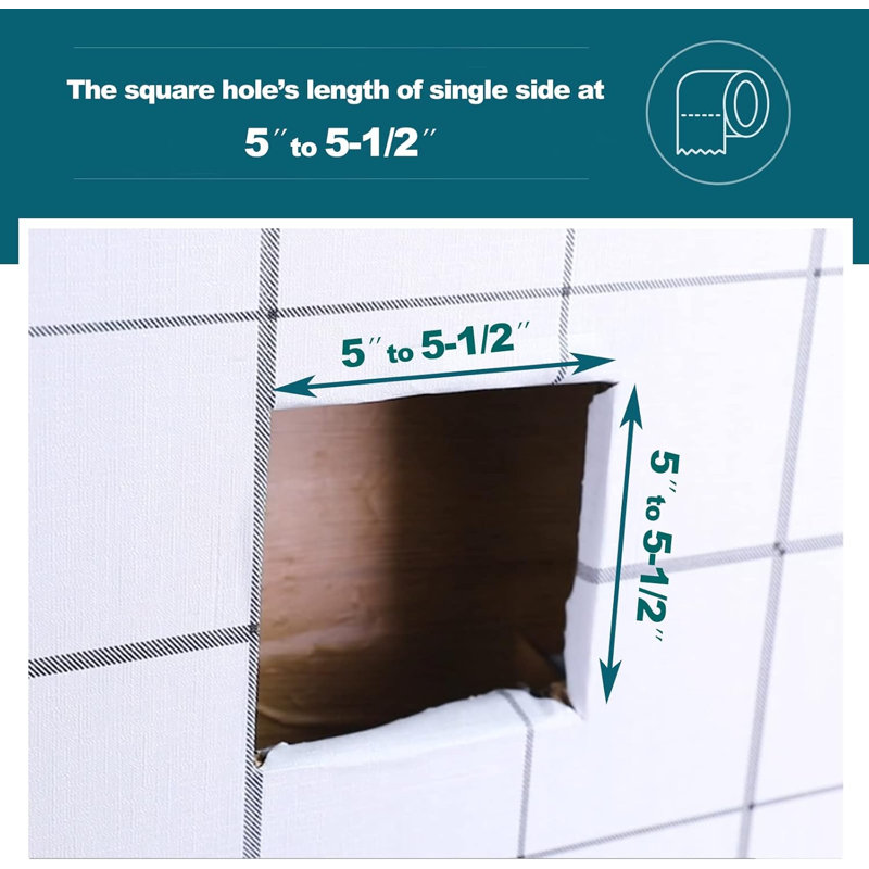 Porte-papier hygiénique encastré