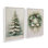 Ensemble de 2 impressions sur toile Evergreen Elegance