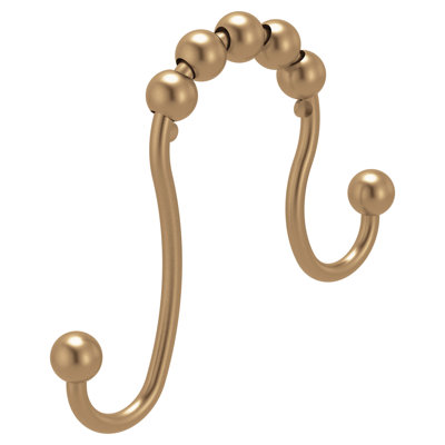 Moen Double Sided Shower Curtain Rings (Pack Of 12) With Smooth Roller Balls