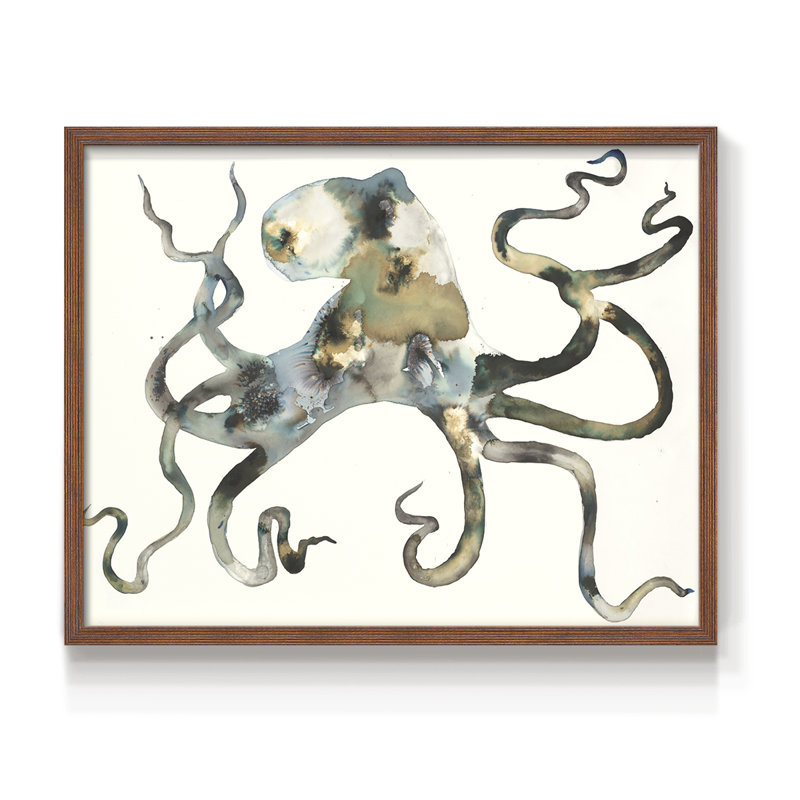 Octo - reproduction encadrée - réarmable, Noyer, H 16 po x l 20 po