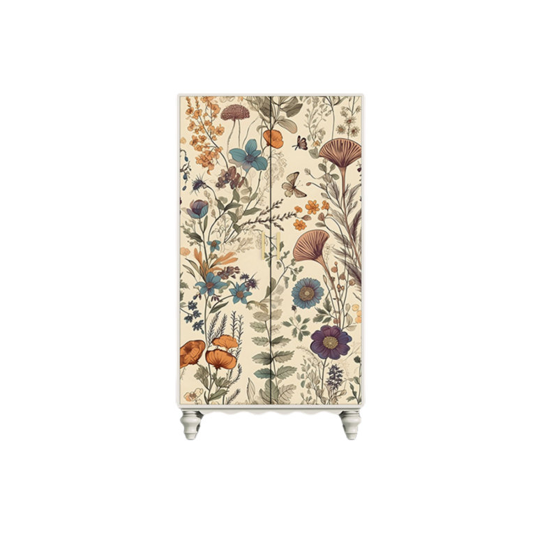 Garde-robe moderne pour chambre double, Blé / blanc ivoire