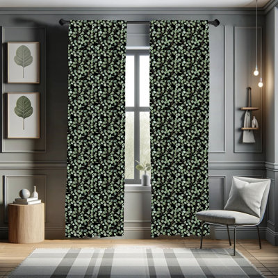 Tropical Floral Semi-Sheer Rod Pocket Sliding Panel