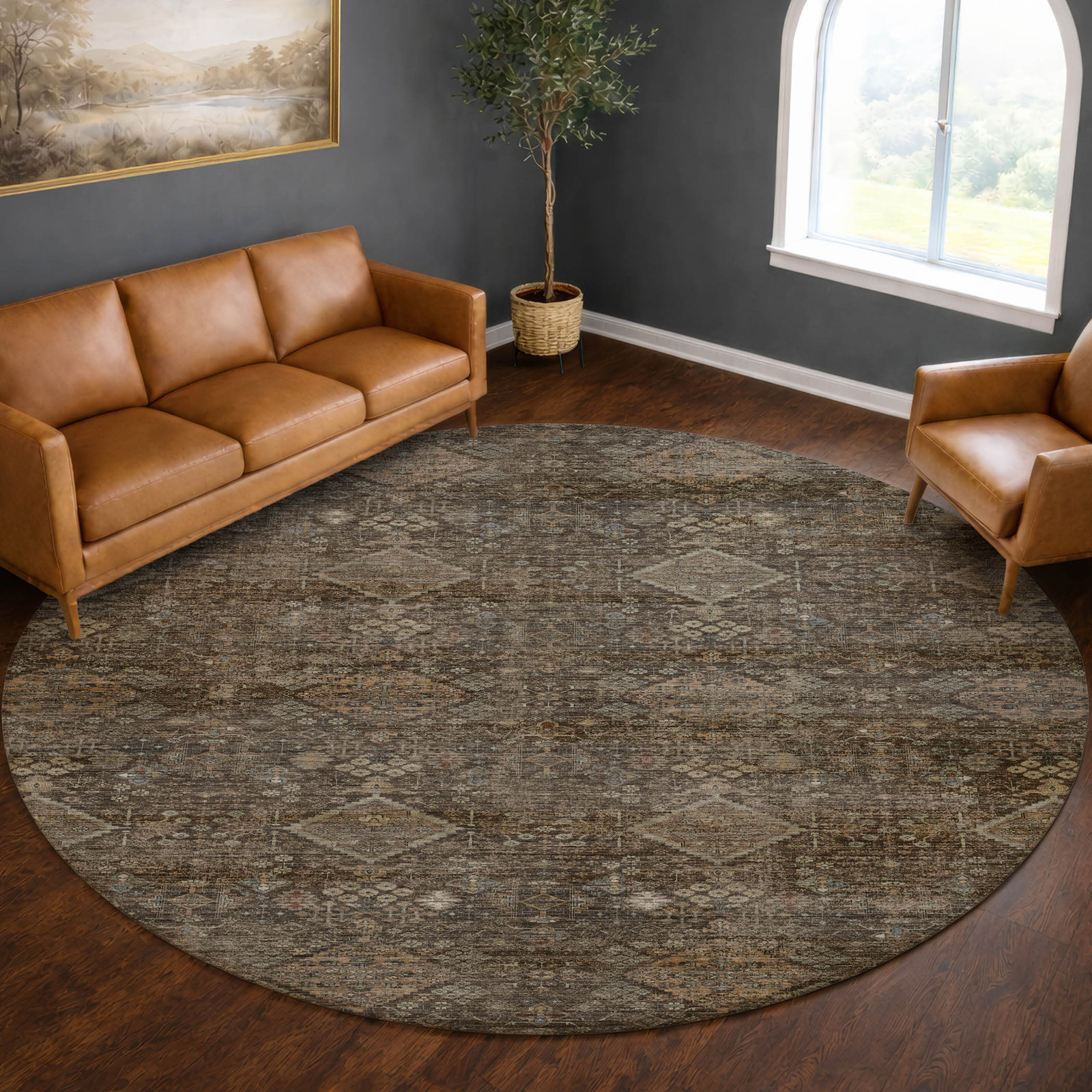 Rug, Chocolate, 8' Round