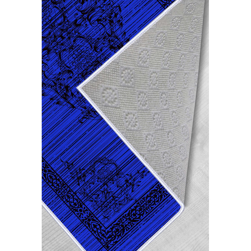 Premium Woven Area Rug (1.6 x 2.6 Feet), 100% Polyester, 0.3 in Pile Height | Antibacterial, Non-Slip PVC Dot Underside | Machine Washable, 3D Digital Print | Ideal for Living Room, Bedroom & Entryway Decor
