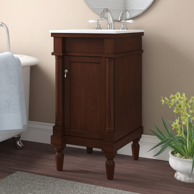 Caitlin 19'' Single Bathroom Vanity with Engineered Marble Top