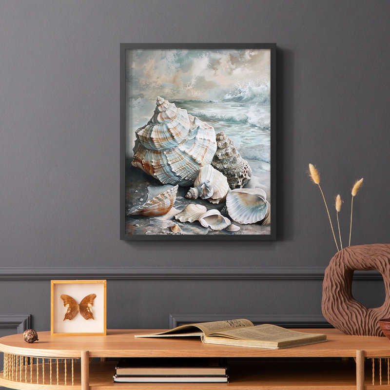 Série NAUTICAL CCXCI - Impression encadrée de qualité supérieure - Prêt à être accroché - Aucun clou requis, Noir