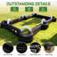 Terrain de football gonflable de 26 pi avec table de billard, jeu de billard gonflable avec ventilateur et 16 balles, jeu de cour intérieur et extérieur durable 