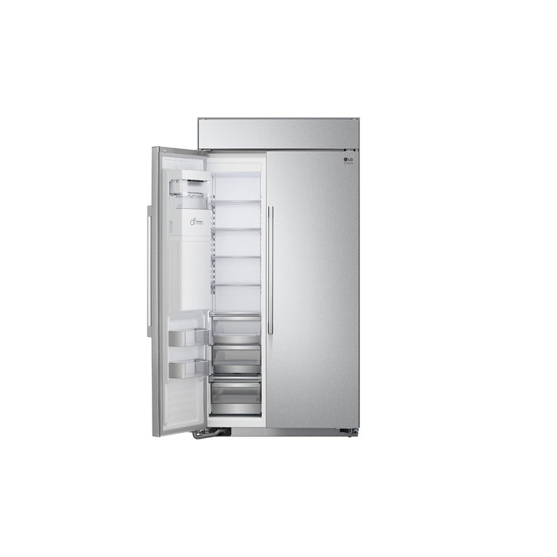 42" Width Counter Depth Side by Side 25.6 cu. ft. Smart Refrigerator