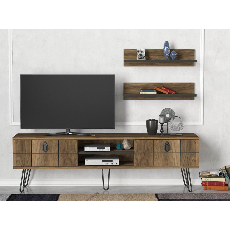 Cave Spring Unfinished TV Stand for TVs up to 65