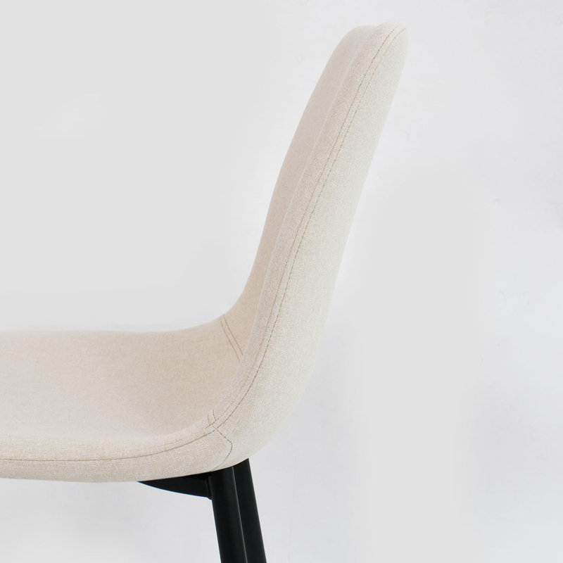 Chaises de salle à manger rembourrées Tonyia, Beige