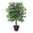4' Artificial Ficus Bush, Plastic Container-1061365846