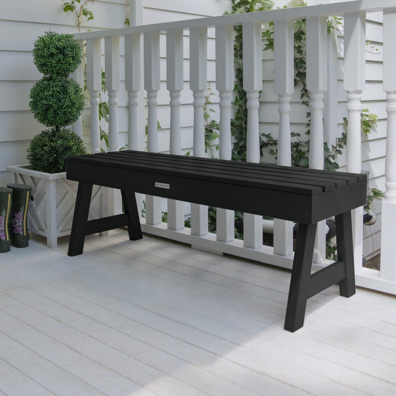Banc de pique-nique en plastique Midwest, Noir