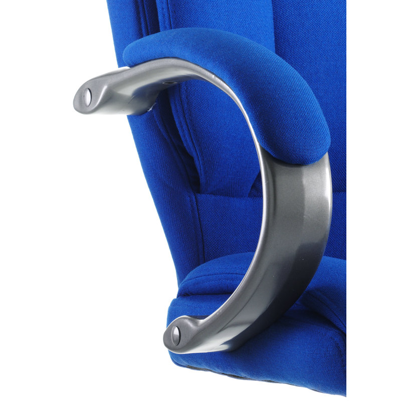 High-Back Executive Chair, Blue, Fabric