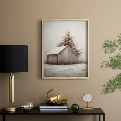 Art des Fêtes de Noël - série 2-CLxxxvii, reproduction encadrée - bois massif
