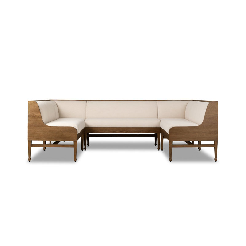 Priscilla Dining Banquette U Shape 101"-Crypton Wayfarer Snow