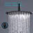 10'' Stainless Steel Round Rainfall Angle Adjustable Rain Shower Head 1.8 GPM with Self-Cleaning-61830867