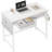 Folding Desk Computer Desk For Home Office, Folding Table No Assembly Required, Office Desk For Small Space, Small Desk With Stable Black Frame, Rustic Brown-1894513316