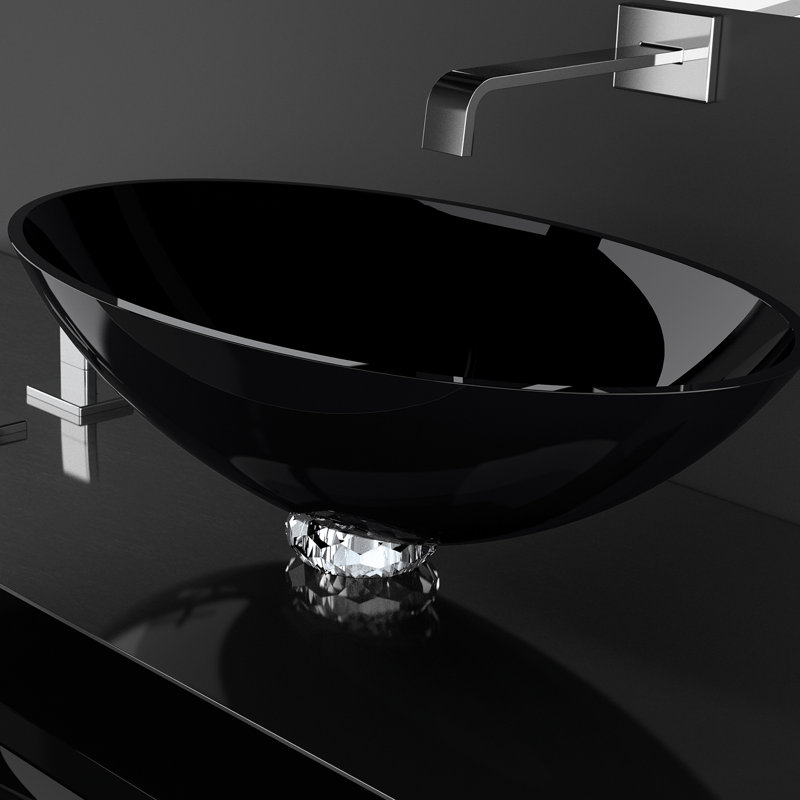 13.6'' L Bathroom Sink