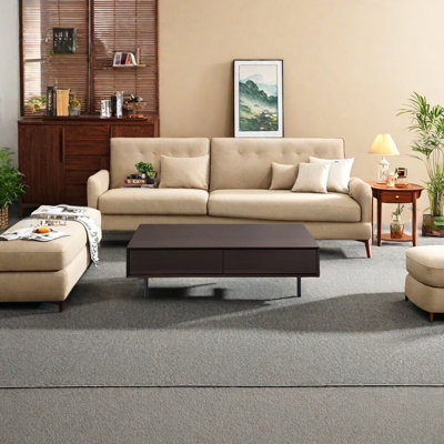 Coffee Table with Sturdy Stainless Steel Legs