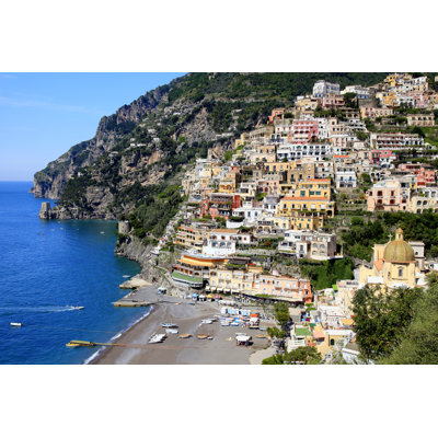 Positano - Amalfi Coast, Bay Of Naples, Italy by Agustavop - No Frame Print on Canvas