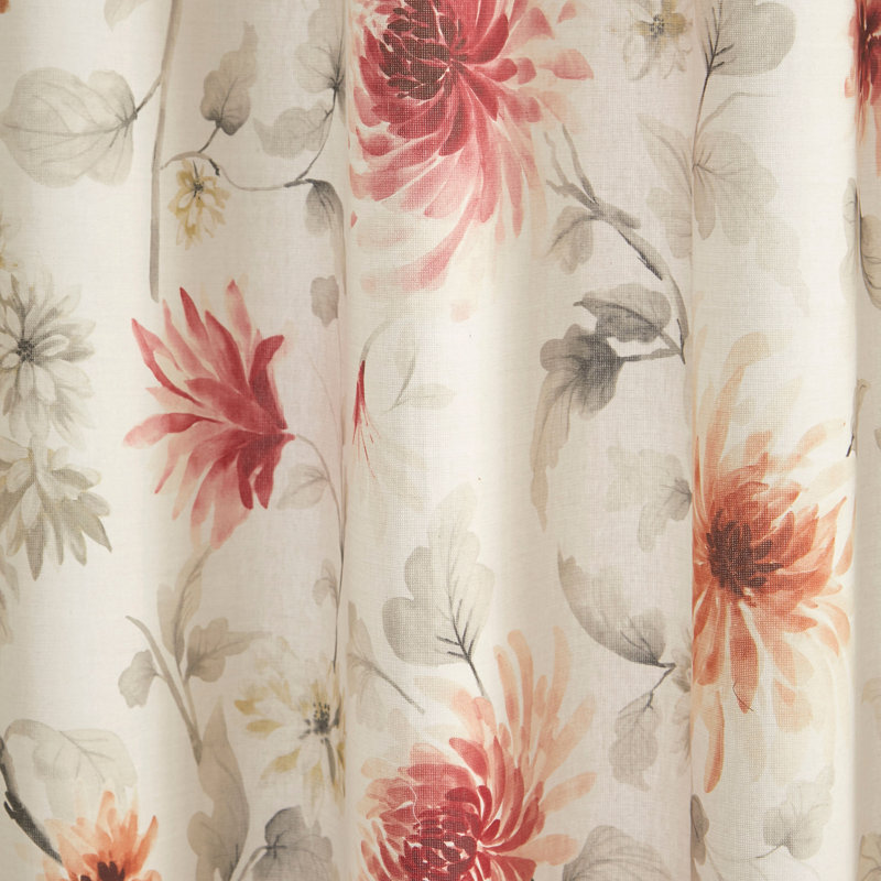 Alastair 100% Cotton Semi Sheer Curtain Pair, Width 117 x Drop 137 cm