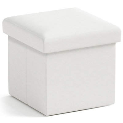 Small Foldable Square Linen Storage Bench Suitable For Living Room, Bedroom, Dormitory