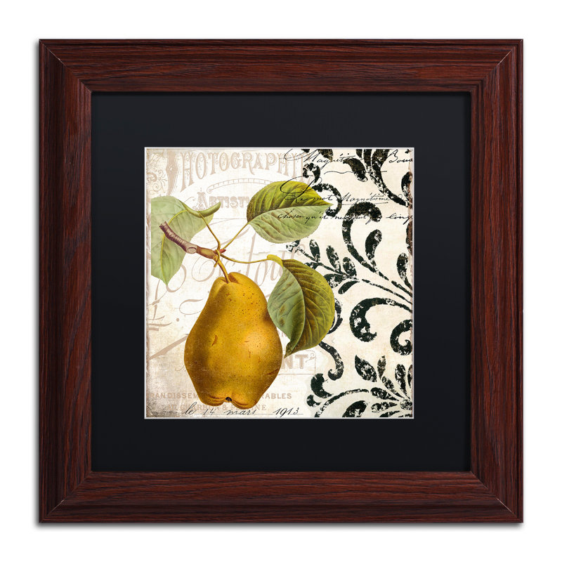 Jadaya «Les Fruits Jardin I», impression encadrée, H 11 po x l 14 po x P 0,5 po, Noir