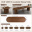 Ensemble de table de salle à manger extensible Modern Farmhouse-2132640584-2132640589-2132640598