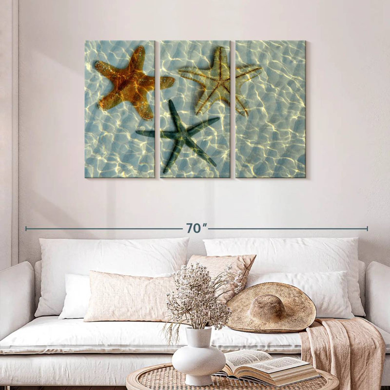 Brampt Underwater Trio Starfish, 28" H x 45" W