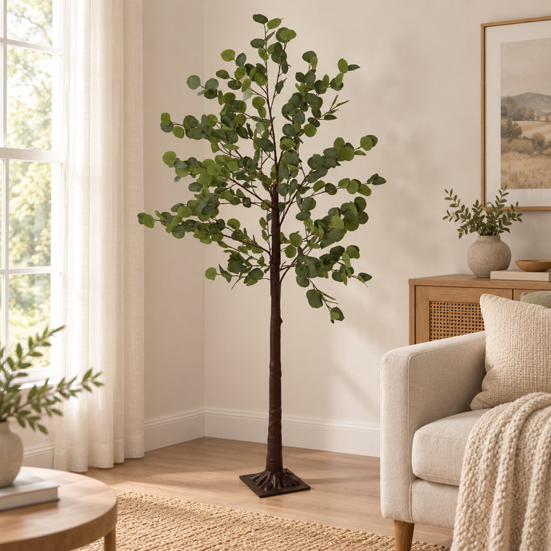 71 " Bronzed Tree Floor Lamp