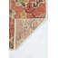 Tapis rouge / brun foncé / or en coton noué à la main Reese-797185148
