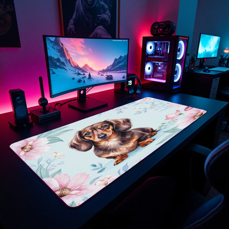 Polyester Desk Pad, 31.5x15.5