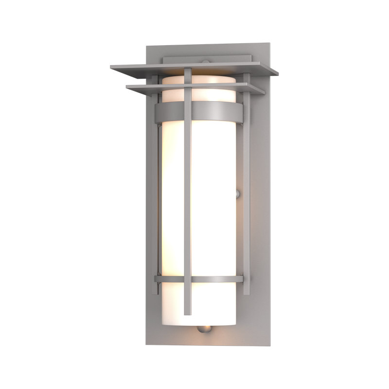 Plafonnier encastré d'extérieur à 1 ampoule Banded, Acier bruni côtier, H 12,5 po x l 6 po x P 4,7 po