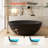 67" Freestanding Solid Surface Soaking Oval Bathtub-111464615