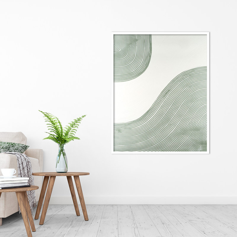 Get Going by Vanna Lam, 41" H x 33" W x 1" D, White
