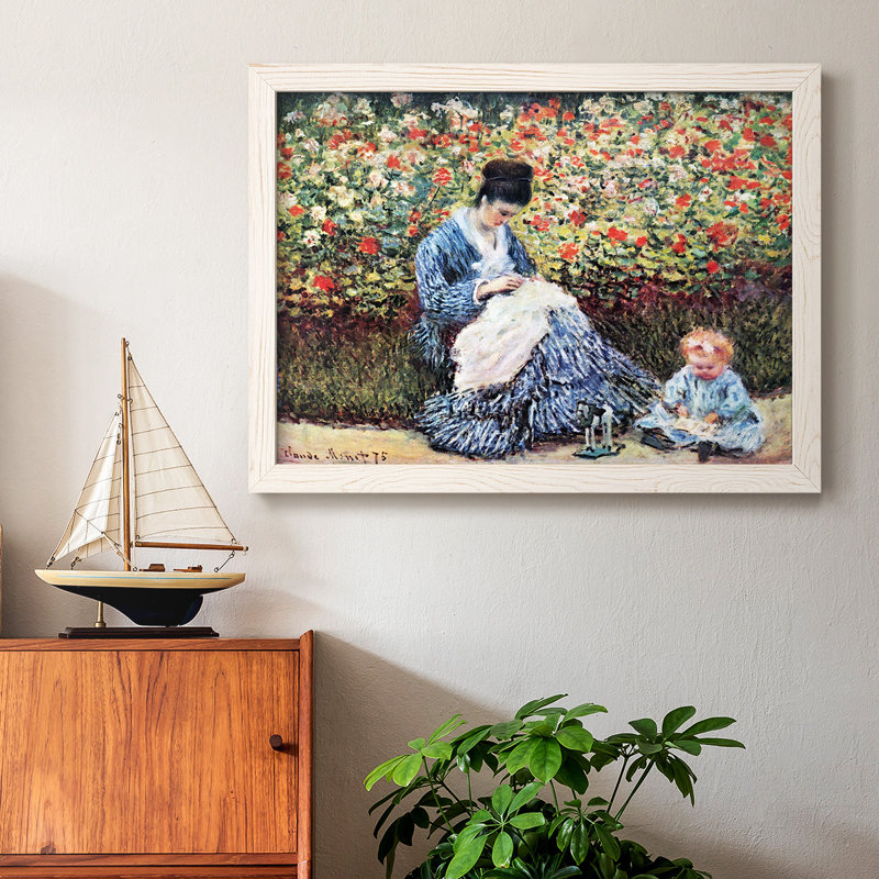 Madame Monet et son enfant par Monet, Blanc, H 28 po x l 42 po x P 1,5 po