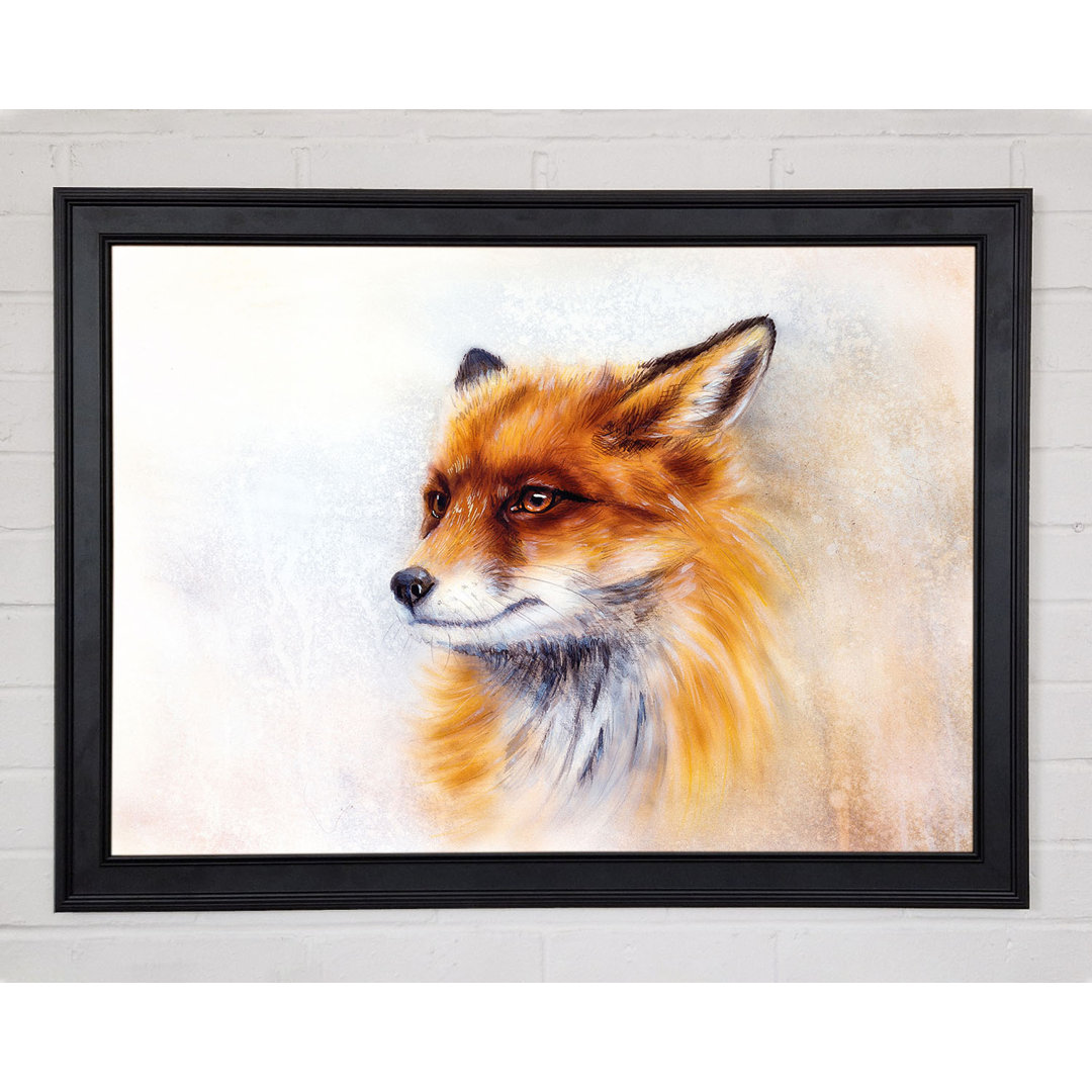 Fox Head Beauty - Einzelner Bilderrahmen Kunstdrucke